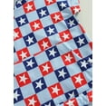 thumbnail image 5 of Wassery Infant Baby Boys 4th of July Romper Short Sleeve Star Checkerboard Print Newborn Hooded Bodysuit My First Independence 's Day 0-24M, 5 of 9
