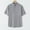 Gray, variant on ZunFeo Mens Cotton Linen Blend Stand Collar Henley Short Sleeve T-Shirt Gray Casual Summer Button Tee Big and Tall,Size 5XL