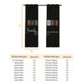 thumbnail image 6 of Fsddascl Black Blackout Curtains for Bedroom/Living Room, Thermal Insulated Kitchen Curtains, Farmhouse Country Vintage Wooden Grain Plaid Grommet Darkening Window Treatment Drapes 52"x63"x2, 6 of 6