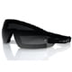 Bobster Bw201 Wrap Around Goggles,Black Frame/Smoked Lens,One Size