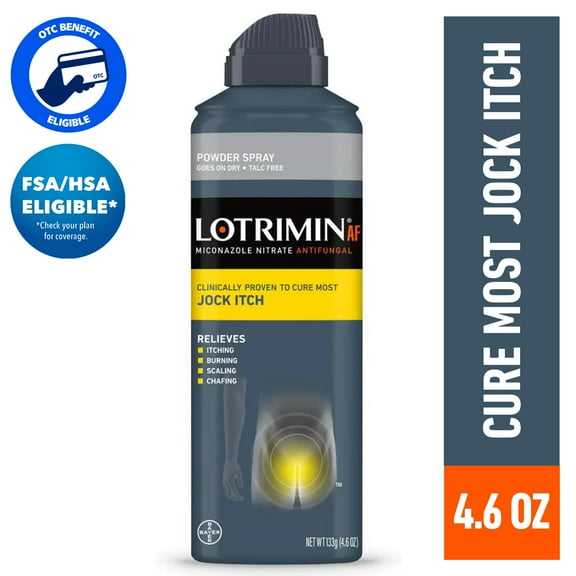 Lotrimin AF Jock Itch Antifungal Powder Spray, 4.6 oz
