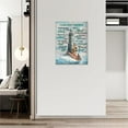 thumbnail image 5 of Lighthouse Wall Art Nautical Decor Coastal Ocean Pictures Wall Decor Lighthouse Christian Scriptures Canvas Painting Prints I Can Only Imagine Modern Artwork Home Decor for Bathroom Bedroom 12"x 16", 5 of 6
