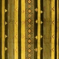thumbnail image 1 of Ahgly Company Machine Washable Indoor Square Oriental Yellow Industrial Area Rugs, 7' Square, 1 of 4