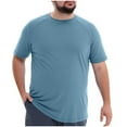 thumbnail image 4 of Lmnyox Big and Tall T Shirt Men's Short Sleeve Crew Neck Basic Tee Shirt Lightweight Summer Casual Plain Tops, 4 of 7