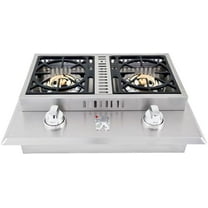Lion Premium Grills L1707 Propane Gas Double Side Burner, 26-3/4 by 20-1/2-Inch