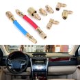 thumbnail image 2 of FLAMEEN 8pcs/Set Air Conditioning Refrigeration R-12A/C Connector Adapter Hoses R134A R12,Adapter Hoses,Air Conditioning Refrigeration Kit, 2 of 8