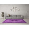 thumbnail image 3 of Ahgly Company Indoor Rectangle Medallion Purple Traditional Area Rugs, 7' x 10', 3 of 4
