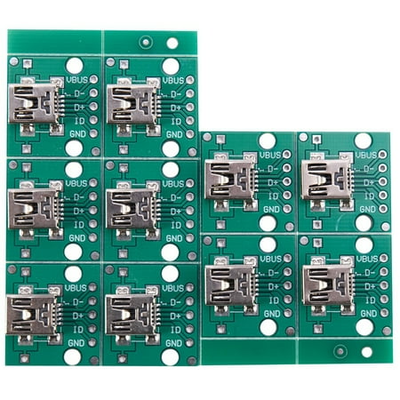 

10Pcs Mini Usb To Dip Female Head Mini-5P To Dip 2.54Mm Adapter Board