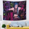thumbnail image 1 of Tapiz decorativo para colgar en la pared Jinxs Anime, 150 x 150 cm, 1 of 1