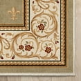 thumbnail image 6 of Well Woven Custom Size Hallway Stair Runner Apollo Fleur De Lis Light Green (31" x 18' Runner) Rug, 6 of 6