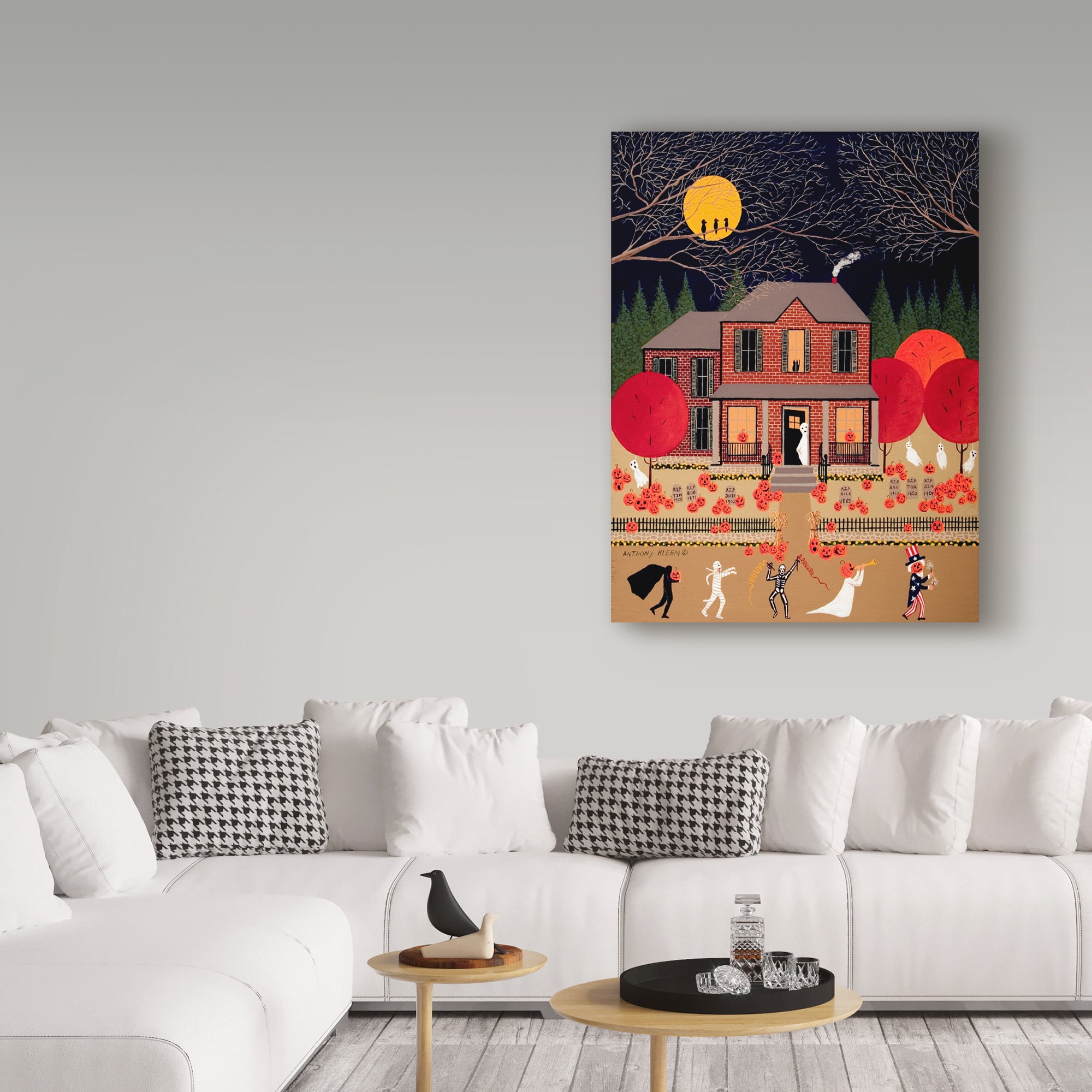 Trademark Fine Art 'Halloween Home' Canvas Art by Anthony Kleem