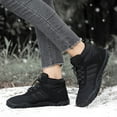 thumbnail image 3 of Leozcaa Winter Hike Barefoot Boots Womens Minimalist Warm Zero Drop Snow Boot Slip On Barefoot Footwear, 3 of 8