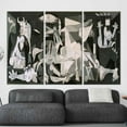 thumbnail image 2 of Pablo Picasso Canvas Print, Home Decor Canvas Art, Guernica Wall Art, Guernica Pablo Picasso, Reproduction Canvas Poster, Famous Canvas Decor, Canvas Wall Decor - Natural Framed, 2 of 9