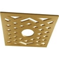 thumbnail image 2 of 18"OD x 4 5/8"ID x 1/2"P Chevron Architectural Grade PVC Pierced Ceiling Medallion, Gold, 2 of 10