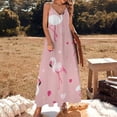 thumbnail image 2 of Flamingo Pattern Sleeveless Dress Women's Luxury Party Dress Birthday Dresses for Women, 2 of 7