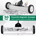 thumbnail image 5 of Laicejoy Magnetic Pickup Sweeper with Wheels, 24" Heavy-Duty Magnet with Telescoping Handle, Quick Release Latch, 5 of 8