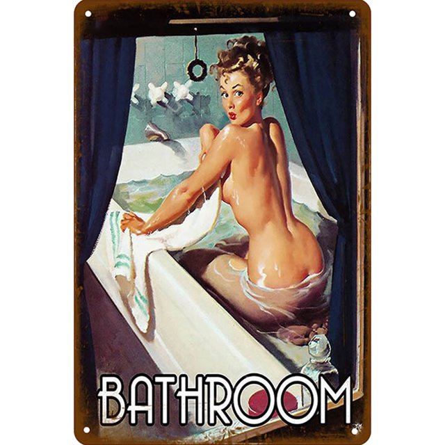 Placa Decorativa Vintage Retro Metal para Bar Club (8)