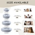 thumbnail image 4 of Cama para perros Bunlitent Calming Plush Anxiety Donut, 46 pulgadas, gris, 4 of 6