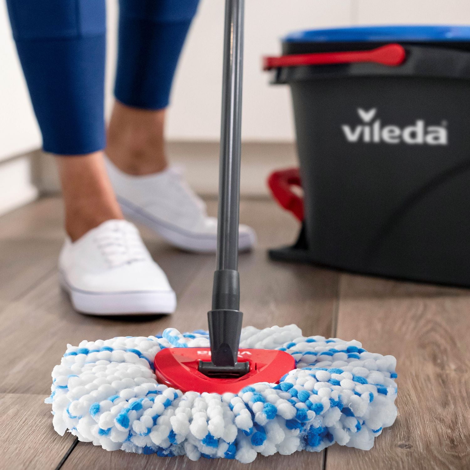 Vileda RinseClean™ Deep Clean Spin Mop Head Replacement, Washable & Reusable Refill