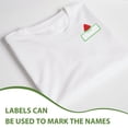 thumbnail image 3 of OFFIGAM 10Pcs Blank Name Labels for Clothes Multi Polyester Clothing Tags, 3 of 5