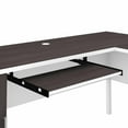 thumbnail image 3 of Somerset 72W L Desk with Hutch and Storage in White/Gray - Engineered Wood, 3 of 7