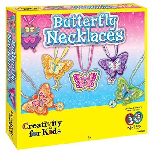 Kids butterfly necklace outlet