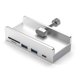 thumbnail image 1 of HUB USB 3.0 con Clip para Estación de Acoplamiento, Adaptador USB 3.0, Divisor Múltiple, Adaptador de Alta Velocidad de 5 Gbps para PC y Portátil, Color Plateado, 1 of 5