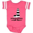 thumbnail image 3 of Inktastic I Love Lighthouses Girls Baby Bodysuit, 3 of 5