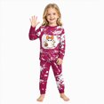 thumbnail image 6 of TOWED22 Girls Boys Halloween Pajamas Big Boys Pjs Set Pumpkin Ghost Graphic Long Sleeve and Pants Jammies 2 Piece Boys Sleepwear Lounge Clothe(Hot Pink,3-4 Y), 6 of 8