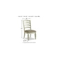 thumbnail image 6 of Signature Design by Ashley Realyn Dining Room Upholstered Chair, Set of 2, Antique White, 6 of 7
