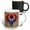 Multicolor, variant on 3drose, Red and Blue Egyptian Scarab Beetle on Hieroglyph Wall Design., 11oz Two-tone Red Mug