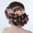 thumbnail image 3 of 4 Pcs Peigne à Cheveux Fleur Épingle à Cheveux Accessoire de Cheveux de Mariage, 3 of 7
