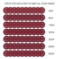 thumbnail image 2 of 5-inch 8-hole Hook And Loop Sanding Discs 70pcs, 40/80/120/240/320/600/800 Assorted Grits Sandpaper - Pack Of 70-sfygv, 2 of 5