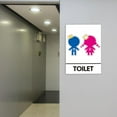 thumbnail image 6 of LOVIVER Boys Girls Toilet Signs Stick Decals Modern Decor Signboard Toilet Door Sign Creative Sticker Washroom Sign for Nursery School Universal, 6 of 8