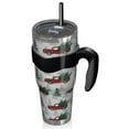 thumbnail image 2 of 40oz Tumbler,Red Christmas Truck and Tree Pattern Insulated Tumblers with Removable Handle,Stainless Steel Double Vacuum Coffee Tumbler Cup with Straw for Home,Office,Travel,Party, 2 of 5