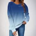 thumbnail image 2 of BXINGOHAI Sweatshirts Halloween Sweatshirt Women - Halloween Graphic Crewneck Tops Casual Sweater Navy 2XL, 2 of 5