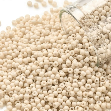 10 g TOHO Round Seed Beads Japanese Seed Beads (763) Opaque Pastel Frost Apricot 11/0 2.2mm Hole: 0.8mm 1103pcs/10g