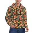 thumbnail image 2 of Lsque Fruits Peach Pattern Casual Men's Hoodie,Hooded Sweatshirt with Kangaroo Pocket,Pullover Hoodie-X-Large, 2 of 7