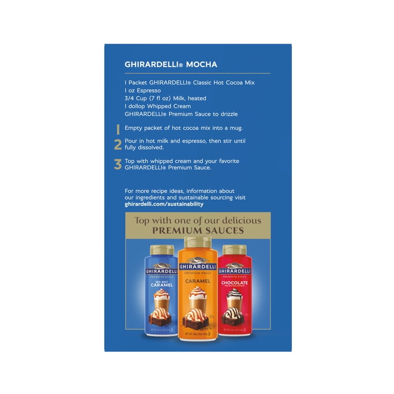 Ghirardelli, Hot Cocoa Mix, 8-1 oz Packets, Classic Flavor