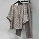 thumbnail image 2 of Conjuntos de Camisas Para Mujer Color Sólido Cintura Cintura Traje Moda Casual Traje de Dos Piezas Odeerbi  ODB125560, 2 of 8