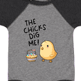 thumbnail image 4 of Inktastic The Chicks Dig Me Easter Baby Chick with Basket and Eggs Boys or Girls Baby Bodysuit, 4 of 5