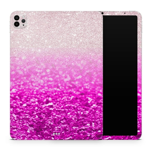DesignSkinz Hot Pink & Silver Glimmer Fade Full-Body Skin Decal Wrap Cover for iPad (A1219/A1337)