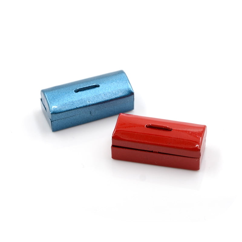 Details about   Red/Blue 1:12 Dollhouse Miniature Mini Metal Tool Box p wH 