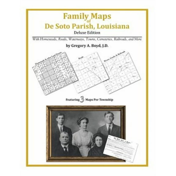 Family Maps: Family Maps of De Soto Parish, Louisiana (Paperback)