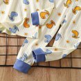 thumbnail image 4 of TOWED22 Toddler Baby Girl Boy Winter Clothes 2 Piece Cartoons Graphics Long Sleeve Sweatshirt Tops Elastic Waist Pants Set Fall Outfit Clothing(Blue,7-8 Y), 4 of 5