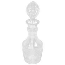 Pretyzoom Transparent Glass Whiskey Decanter for Home Use Elegant Decorative Wine Bottle with Smooth Surface 750ml