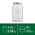 thumbnail image 1 of Ball Decorative Mason Jar with One Piece Stainless Steel Lid, 3.78 L (128 oz), 1 of 8