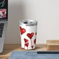 thumbnail image 6 of PAYOHTO Valentines Day Lover Red Heart Insulated Stainless Steel Tumbler 12 oz Thermos Come with Straw Kids Leak-Proof Travel Mug Cup, 6 of 7