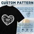thumbnail image 5 of Black T Shirts for Men, Heart, Grow Love Graphic 2 Mens Graphic Tees, 24898463,XL, 5 of 8