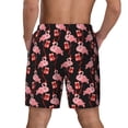 thumbnail image 4 of Goofa New Year Flamingo Printed Men's Swim Trunks Board Shorts Quick Dry Mens Swimming Trunks with Compression Liner,Breathable Fit Hawaii Beach Shorts-3X-Large, 4 of 9